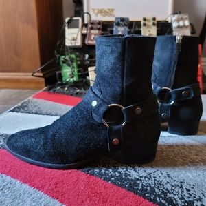 Saint Laurent SLP Wyatt 40 Harness Suede